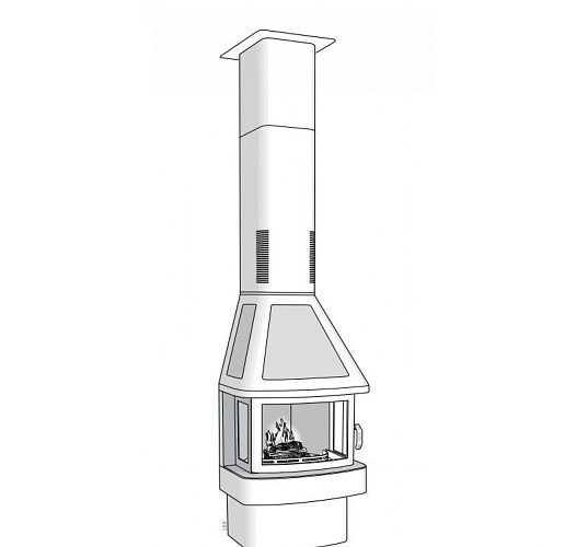 Contura 450 т, изразец. с телескопическим кожухом._8