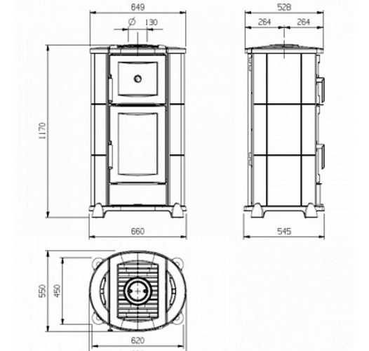 La Nordica-Extraflame cortina forno maiolica bordeaux_1