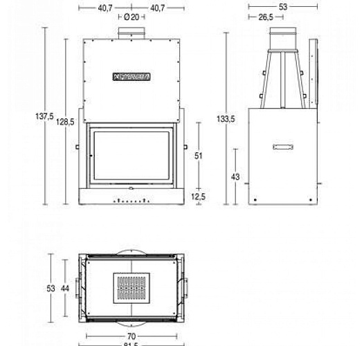 Каминная топка Piazzetta ma 263 b sl_1