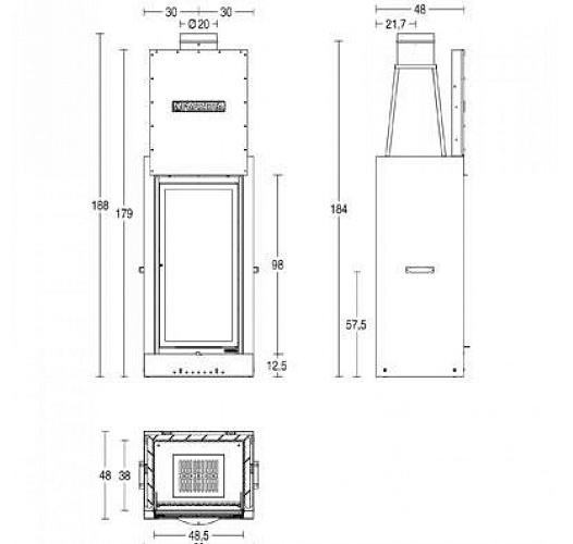 Каминная топка Piazzetta ma 266 sl_1